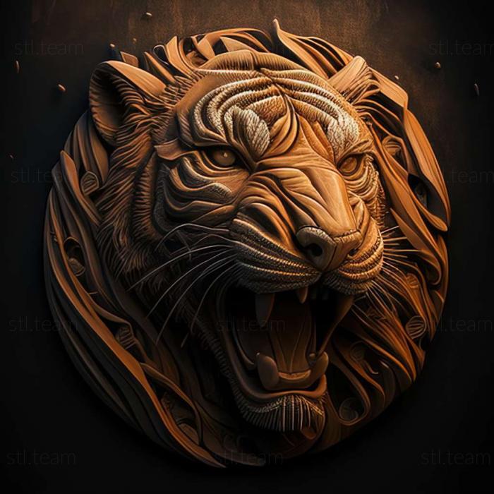 3D model Panthera tigris acutidens (STL)